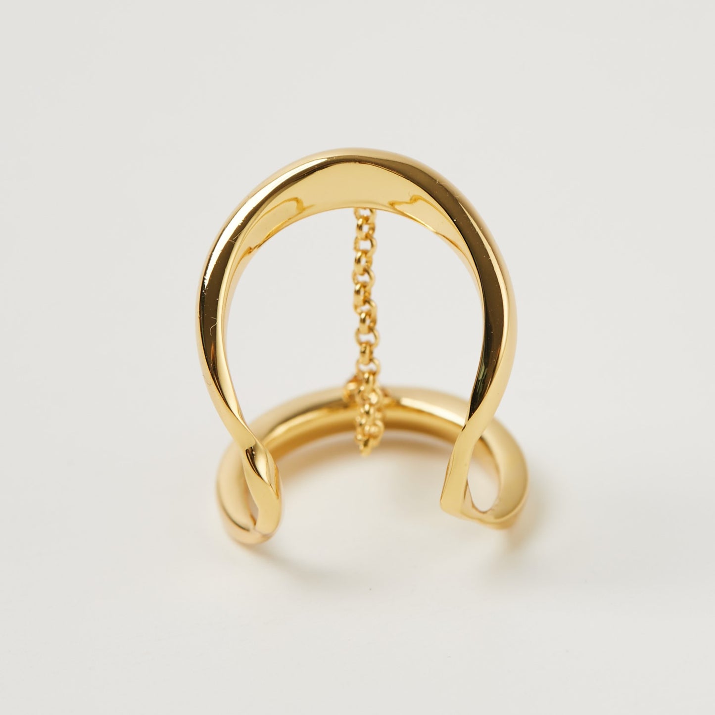 Mirror Ear-cuff Gold Vermeil Ring