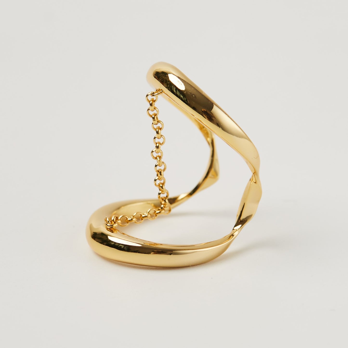 Mirror Ear-cuff Gold Vermeil Ring