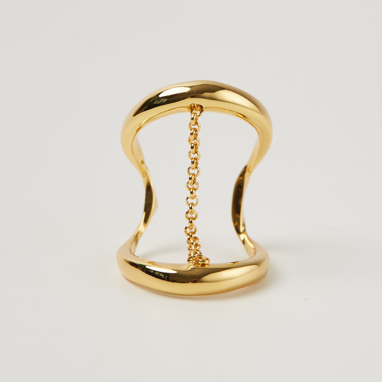 Mirror Ear-cuff Gold Vermeil Ring