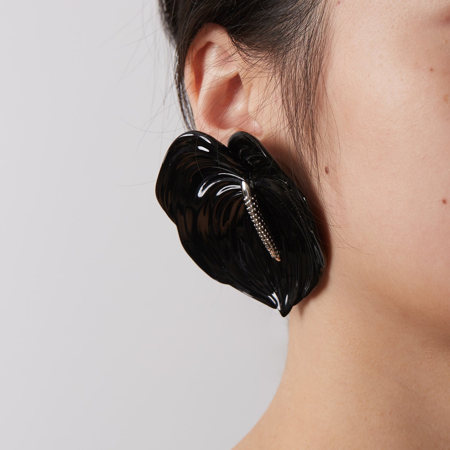 Flamingo - Dual-use Floral Ear-stud / Piece (Pre-order)