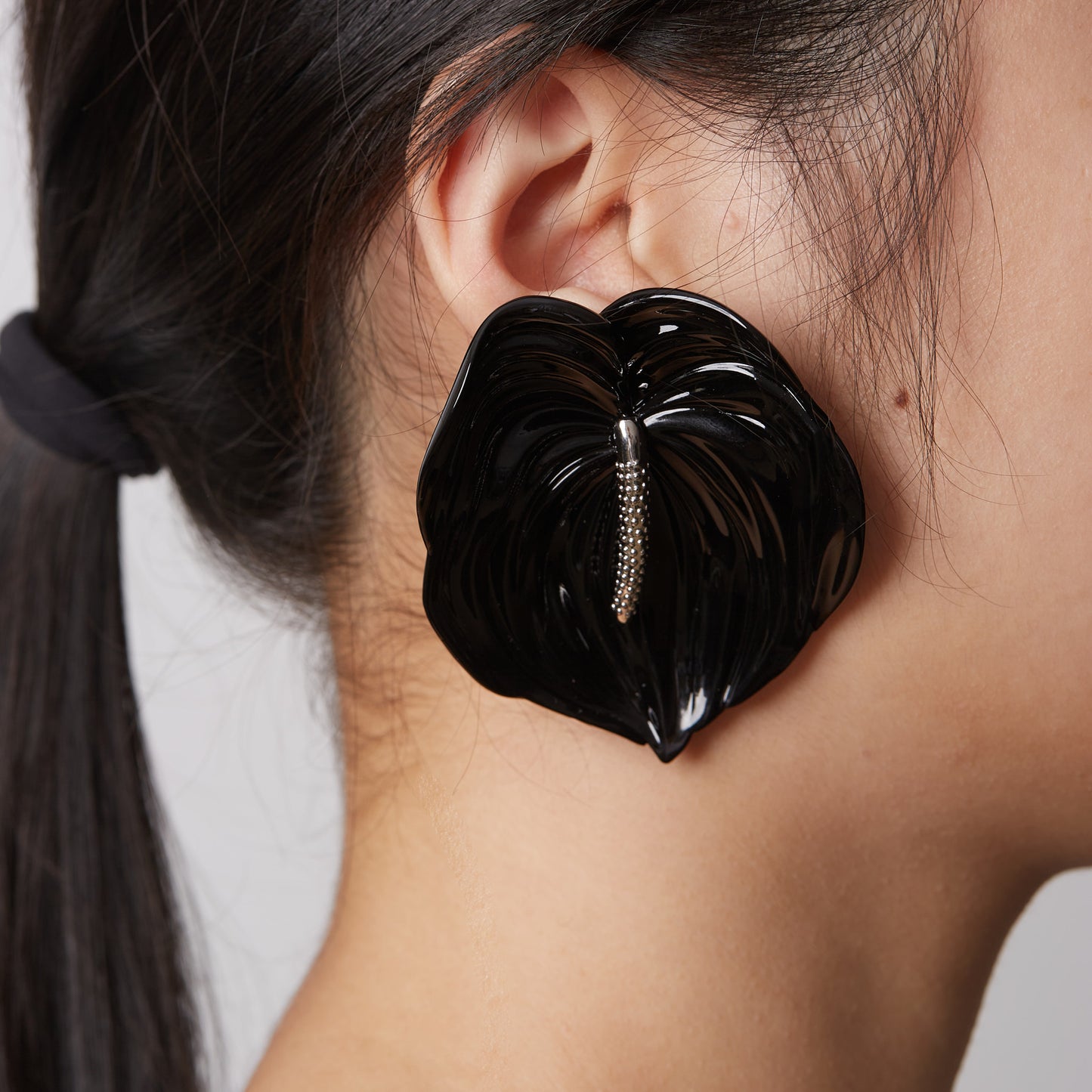 Flamingo - Dual-use Floral Ear-stud / Piece (Pre-order)