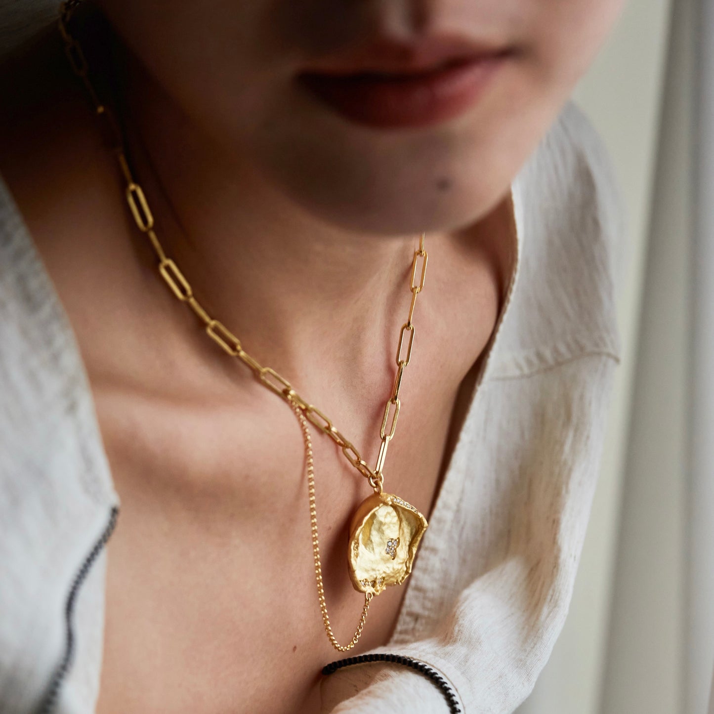 Dusty Petal - Gold Vermeil Necklace